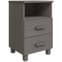 Hull Wooden Bedside Cabinet With 2 Drawers 1 Shelf In Light Grey_2