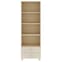 Hull Wooden Bookcase With 2 Drawers In Brown_3