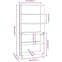 Hull Wooden Bookcase With 5 Shelves In Light Grey_5