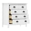Kendal Wooden Chest Of 5 Drawers In White_3