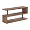 Miami Wooden S Shape TV Stand In Rustic Oak | Furniture in Fashion