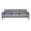 Nexa Fabric 3 Seater Sofa In Soul Grey With Black Legs | Furniture in ...