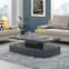 Quinton Glass Top High Gloss Coffee Table In Grey With LED_2