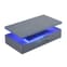 Quinton Glass Top High Gloss Coffee Table In Grey With LED_4