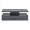 Quinton Glass Top High Gloss Coffee Table In Grey With LED_9