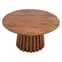 Salina Mango Wood Coffee Table Round In Walnut_3