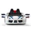 Sanford Kids Racing Car Bed In White With Back Seat And LED_3