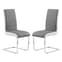 Symphony Grey And White Faux Leather Dining Chairs In Pair_2