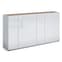 Tivoli Gloss Sideboard 4 Doors 6 Shelves In White Artisan Oak Top_2