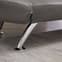 Venice Faux Leather Sofa Bed In Grey With Chrome Metal Legs_5