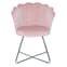 Vestal Fabric Accent Chair Ariel Shell Back In Pink_3
