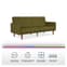 Weiser Linen Fabric Futon Sofa Bed In Green_3