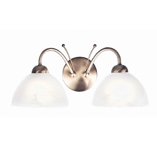 Product photograph of Milanese Antique Brass Double Wall Light from Furniture in Fashion