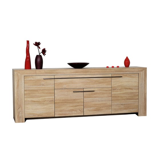 Read more about Lucena light oak finish 4 door sideboard with 1 drawer