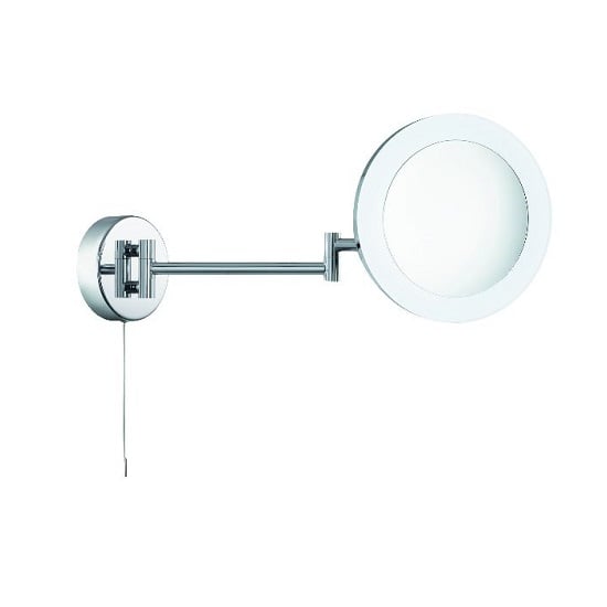 Photo of Panton adjustable bathroom mirror in chrome with led