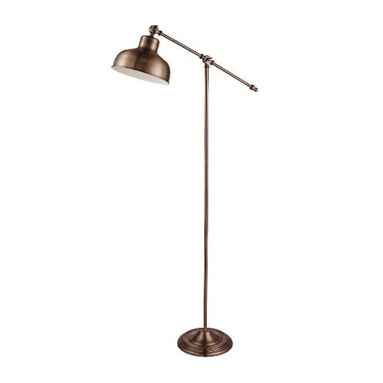 Product photograph of Macbeth Copper Adjustable Floor Lamp from Furniture in Fashion