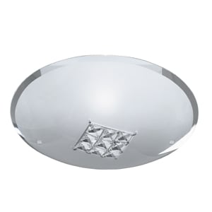 Read more about Quadrex round flush light with square crystal windows
