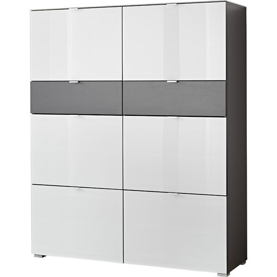 Alameda Shoe Cabinet In Anthracite And 