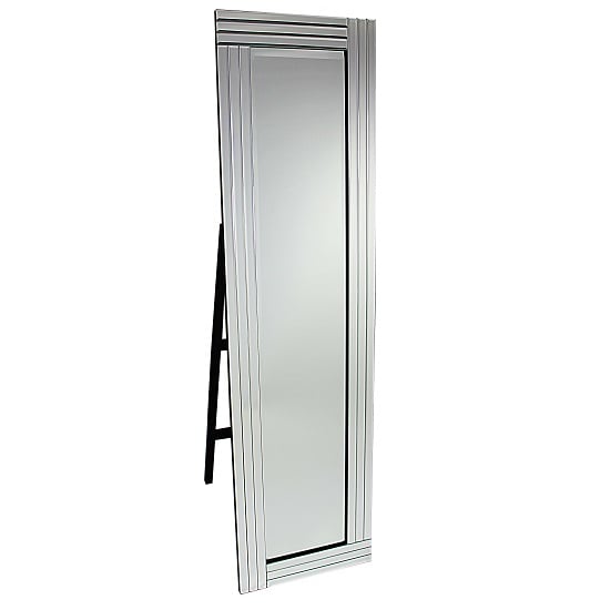 Photo of Cheval triple bar floor standing mirror in silver