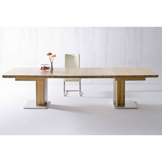 Read more about Bari extendable dining table rectangular in solid oak
