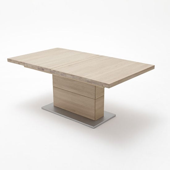 Read more about Corato extendable dining table rectangular in bianco oak