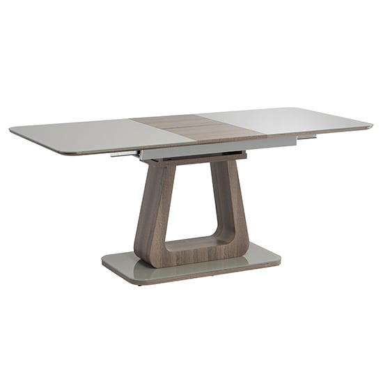 Read more about Calgene glass extending dining table in grey