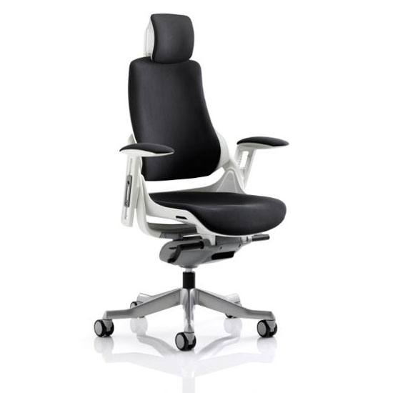 View Zeta executive office chair in black fabric