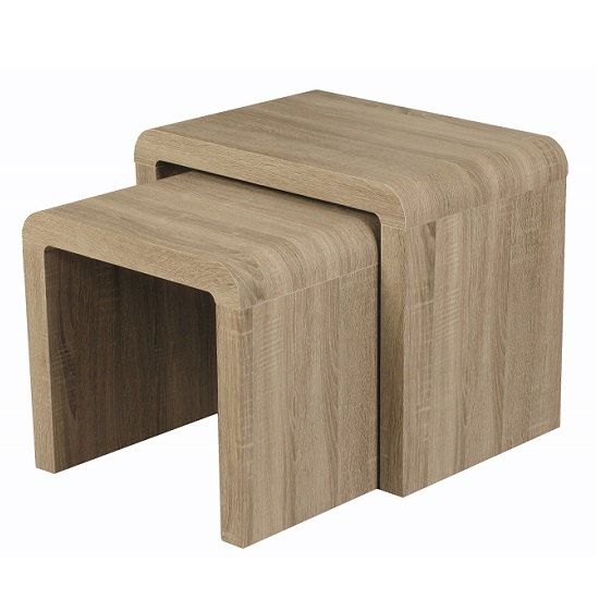 Read more about Cannock set of 2 nesting tables in havana oak