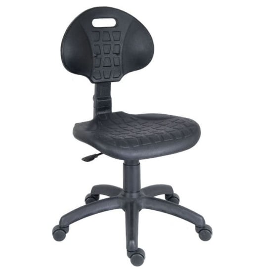 Product photograph of Caddington Home Office Chair In Black With 5 Star Base from Furniture in Fashion
