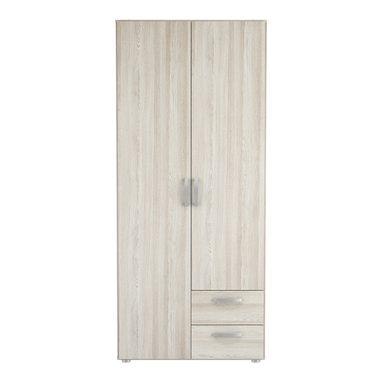 Lola Wardrobe In Shannon Oak With 2 Doors And 2 Drawers | Sale