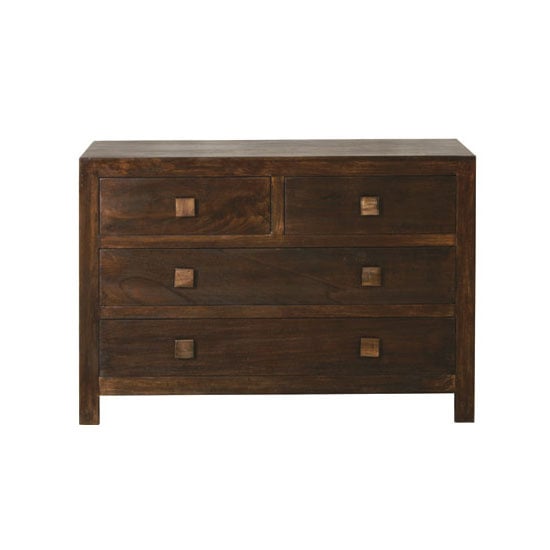 Product photograph of Mango Wood 4 Drawer Dressing Chest from Furniture in Fashion