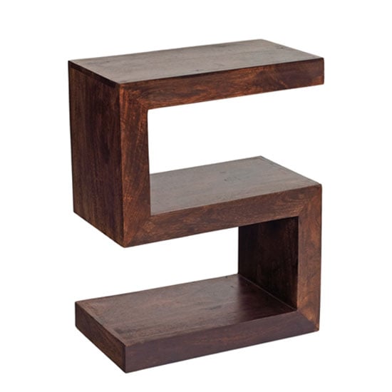 Product photograph of Mango Wood S Shape Display Unit from Furniture in Fashion