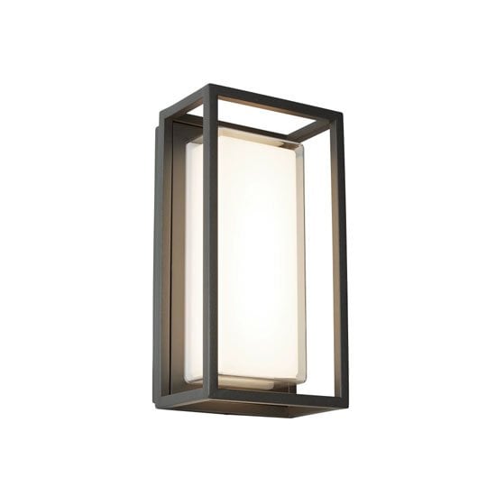 Read more about Ohio outdoor led rectangle dark grey opal white