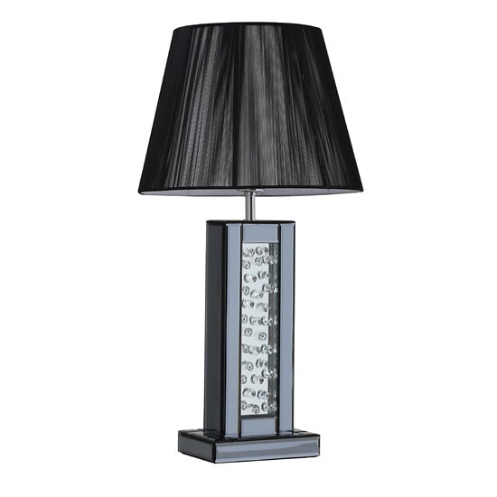 Read more about Hadley table lamp in black with mirrored base