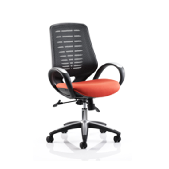 Product photograph of Sprint Airmesh Office Chair Orange from Furniture in Fashion