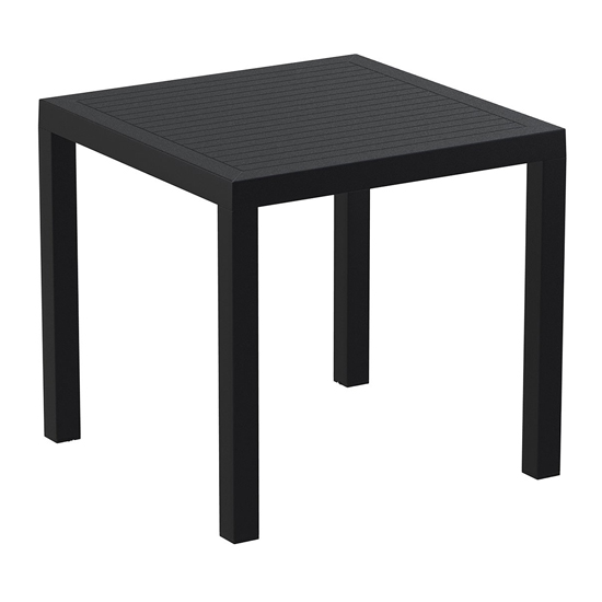 Read more about Aboyne outdoor square 80cm dining table in black