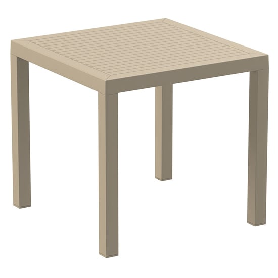 Read more about Aboyne outdoor square 80cm dining table in taupe