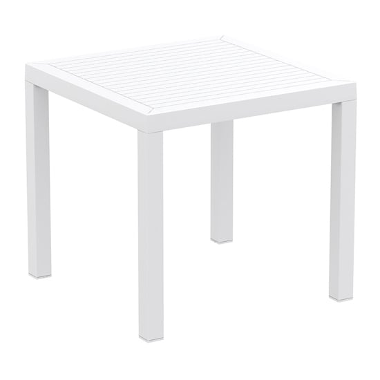 Read more about Aboyne outdoor square 80cm dining table in white