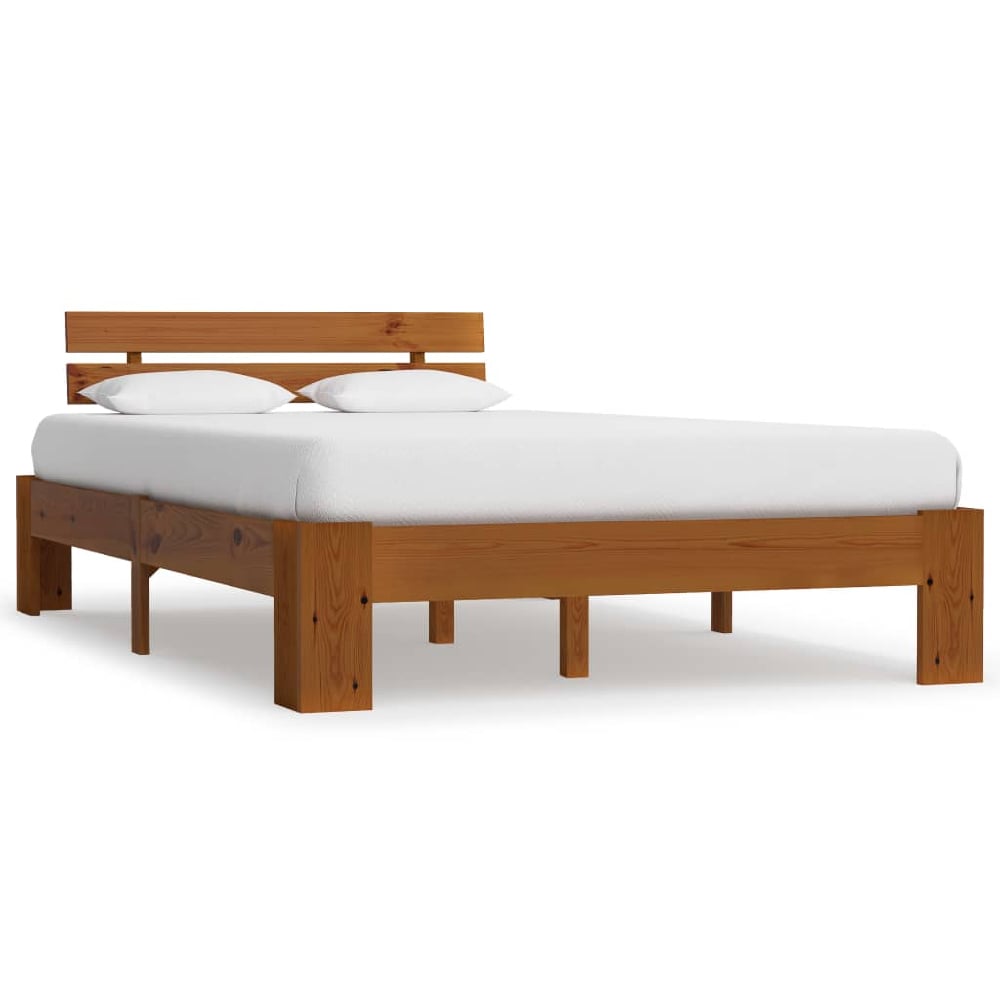 Read more about Absecon wooden double bed in honey brown