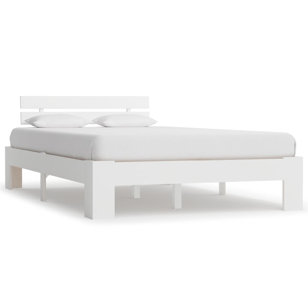 absecon wooden double bed in white