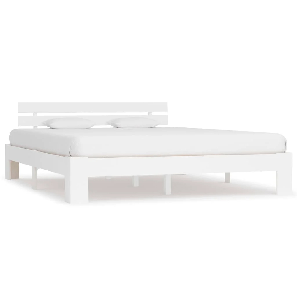 absecon wooden king size bed in white