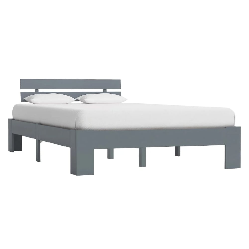 absecon wooden small double bed in grey