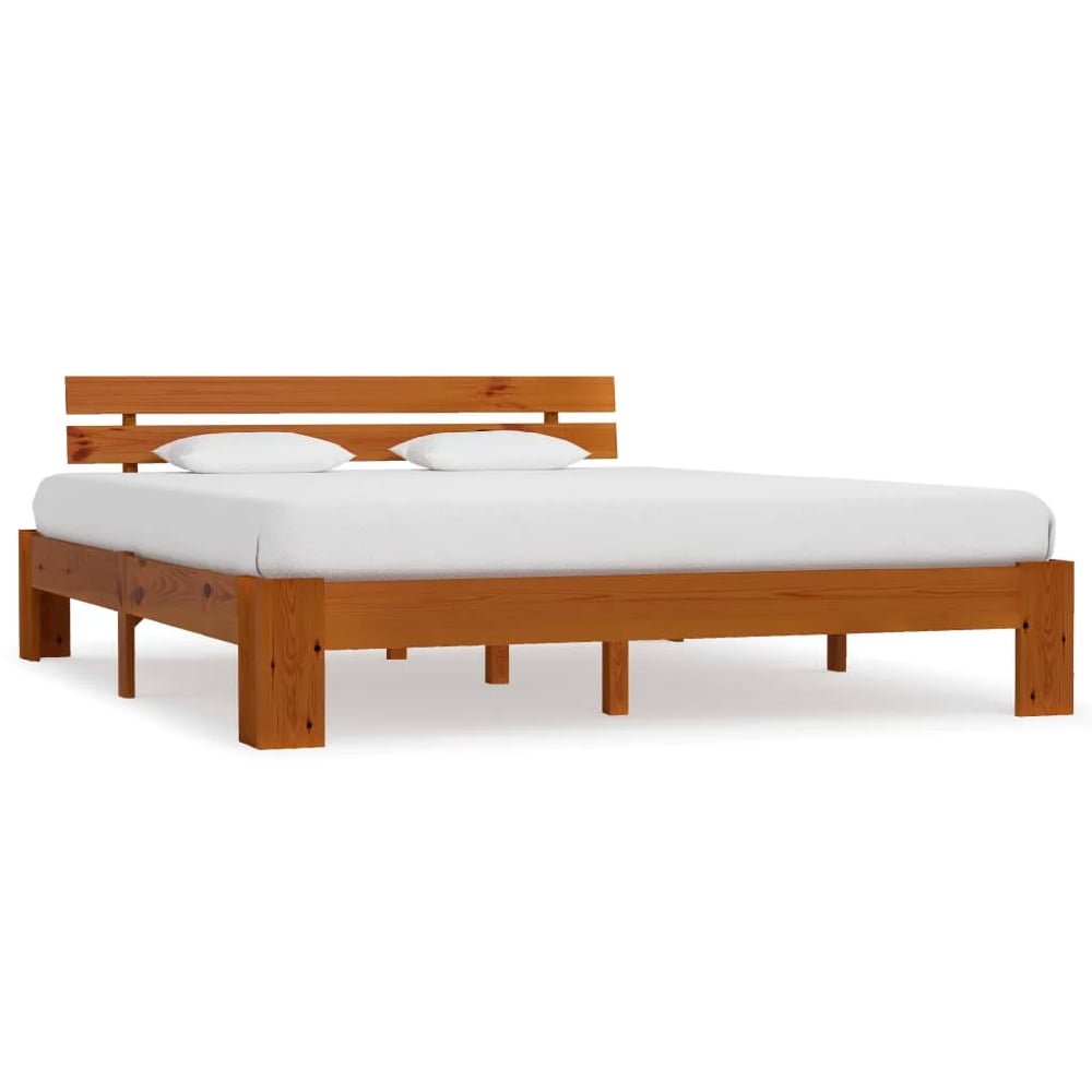 Read more about Absecon wooden super king size bed in honey brown