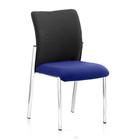 Product photograph of Academy Black Back Visitor Chair In Stevia Blue No Arms from Furniture in Fashion