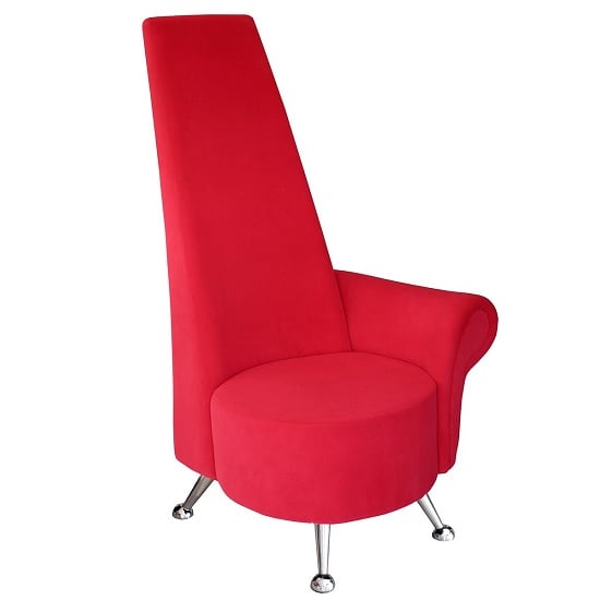 Photo of Adalyn left handed mini potenza chair in red fabric