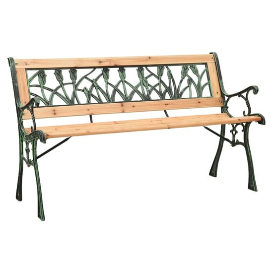 Read more about Adyta outdoor wooden tulip design seating bench in natural