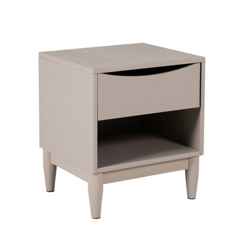 Product photograph of Afon Wooden Bedside Cabinet With 1 Drawer In Grey from Furniture in Fashion