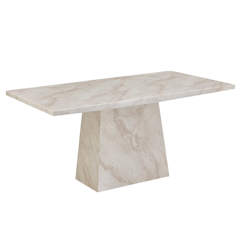 airway marble dining table 1600mm rectangular in taupe