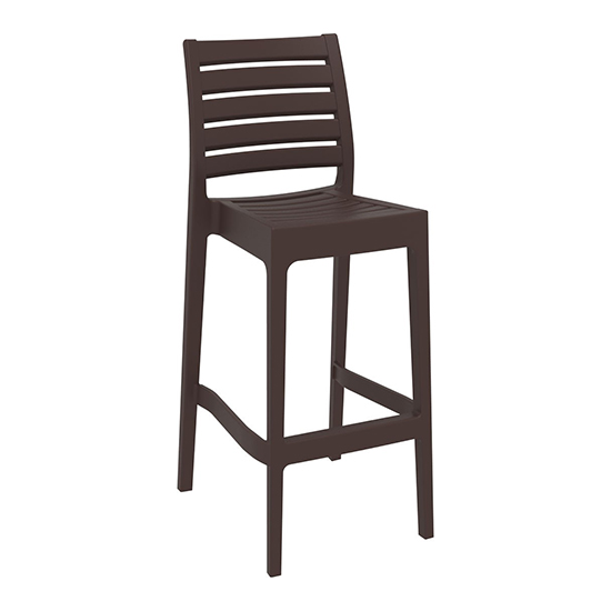 Read more about Albany polypropylene and glass fiber bar chair in brown
