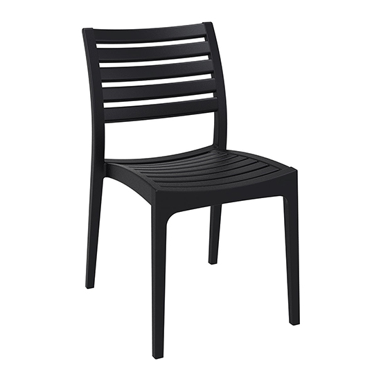 Product photograph of Albany Polypropylene And Glass Fiber Dining Chair In Black from Furniture in Fashion